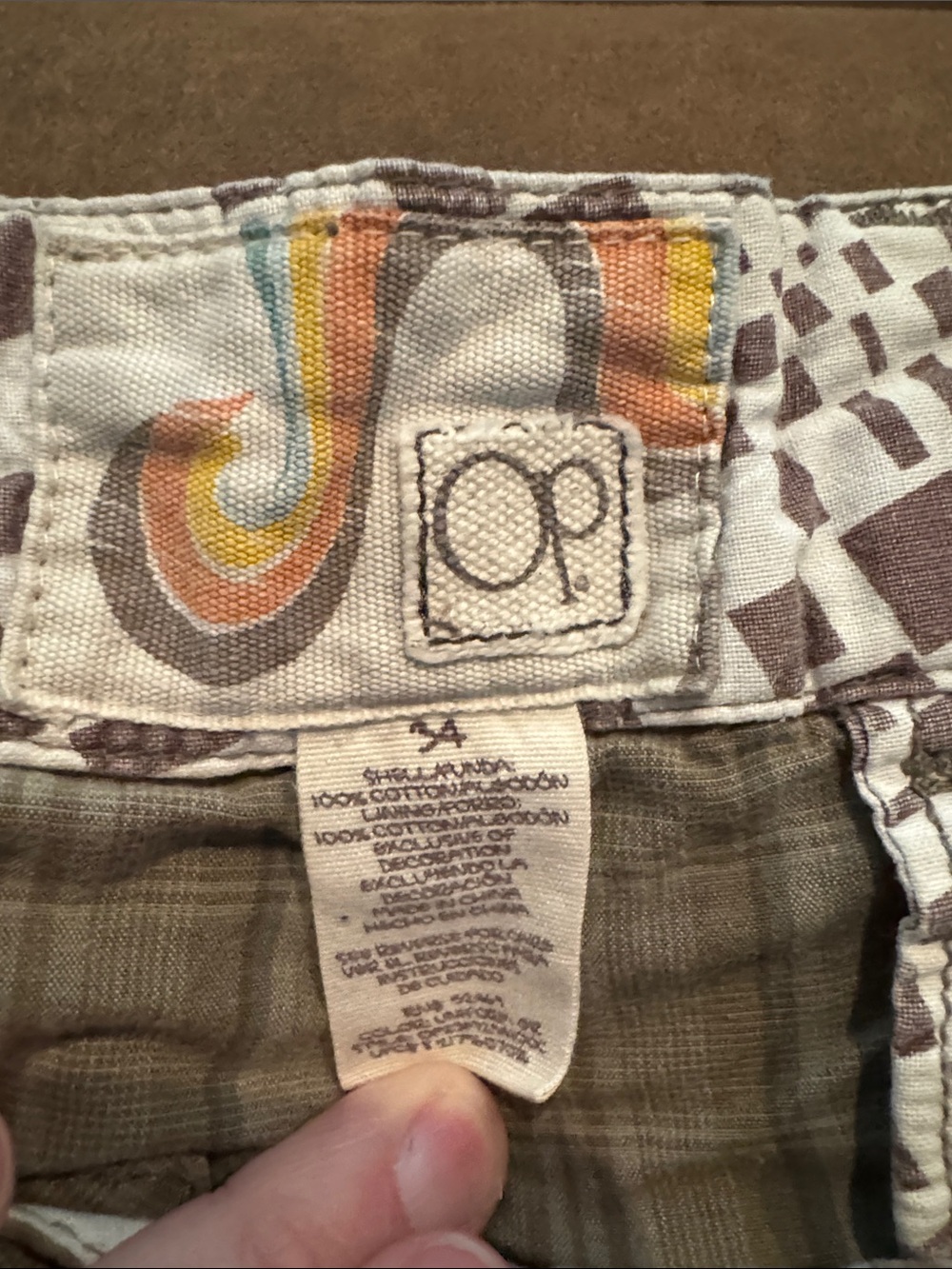 OP Cotton Shorts Men’s sz 34 - Brown ish